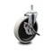 Service Caster 5 Inch Thermoplastic Rubber Wheel 3/8 Inch Threaded Stem Caster with Brake SCC SCC-TS05S510-TPRS-SLB-381615 - alternate 1